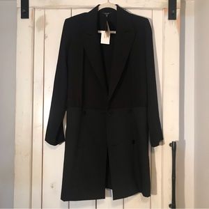 Massimo Dutti Blazer Dress in Contrast Fabric